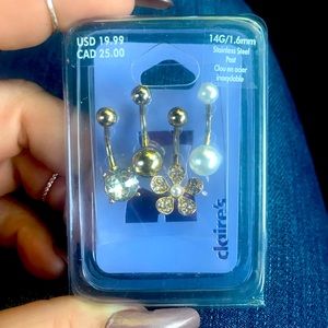 Claires multi-pack belly rings